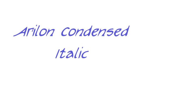 Arilon Condensed Italic Font