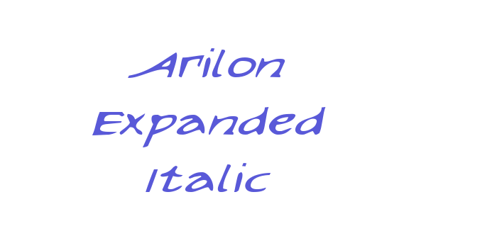 Arilon Expanded Italic Font Download