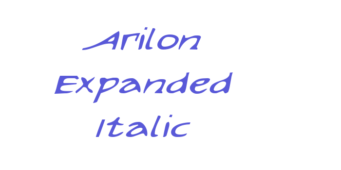 Arilon Expanded Italic Font