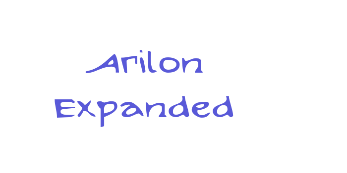 Arilon Expanded Font