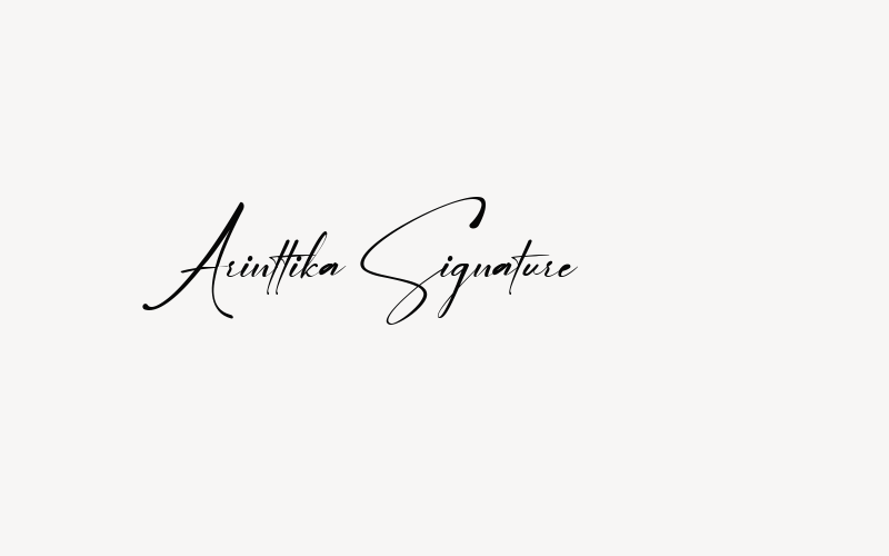 Arinttika Signature Font