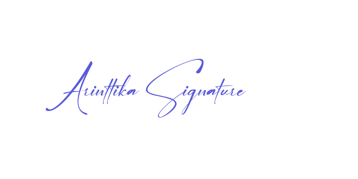 Arinttika Signature Font Download