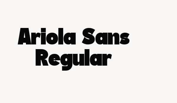 Ariola Sans Regular Font