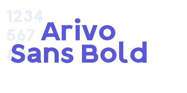 Arivo Sans Bold font free