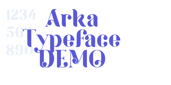 Arka Typeface DEMO font