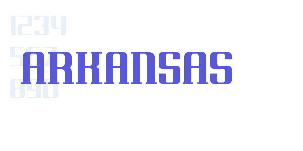 Arkansas font