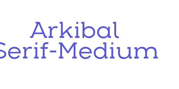 Arkibal Serif-Medium Font Download