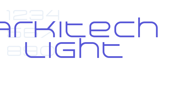 Arkitech Light font free