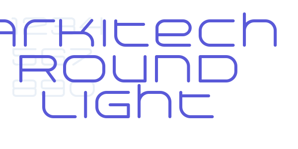 Arkitech Round Light font free