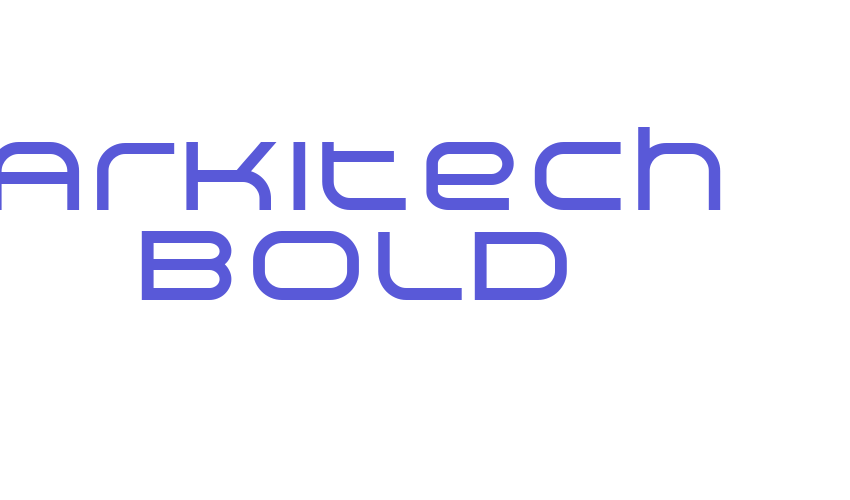 Arkitech Bold Font