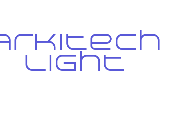 Arkitech Light Font