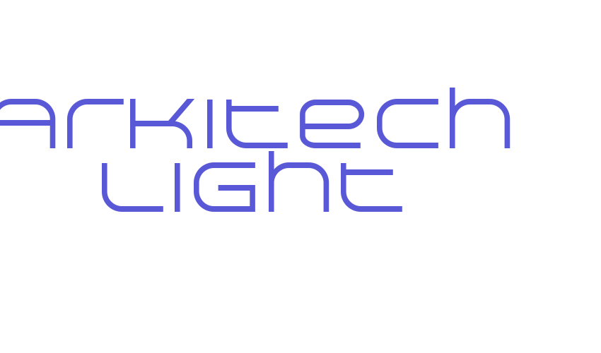 Arkitech Light Font Download