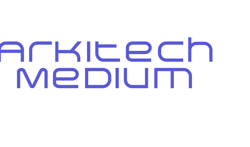 Arkitech Medium Font