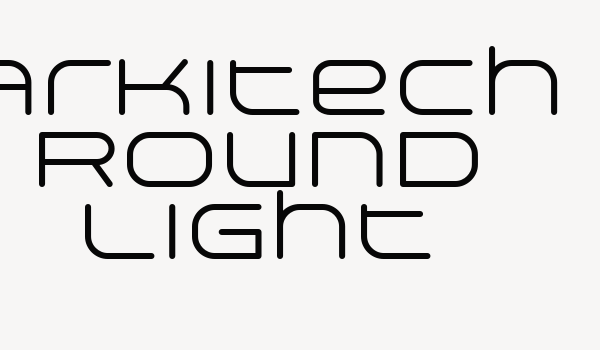 Arkitech Round Light Font