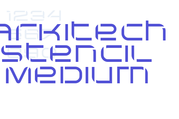 Arkitech Stencil Medium Font Download