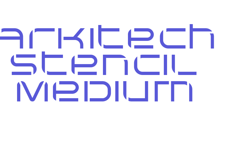 Arkitech Stencil Medium Font Download