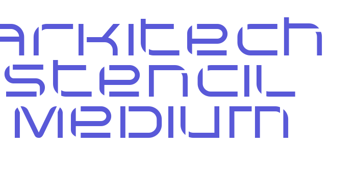 Arkitech Stencil Medium Font Download