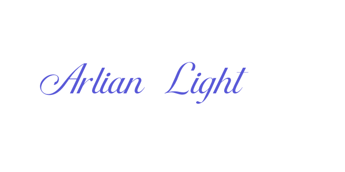 Arlian Light Font Download