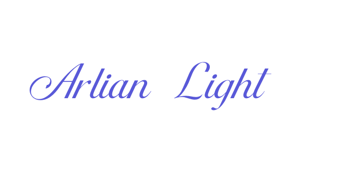 Arlian Light Font