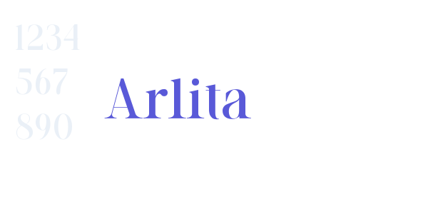 Arlita font