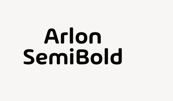 Arlon SemiBold Font