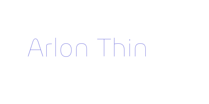 Arlon Thin Font Download