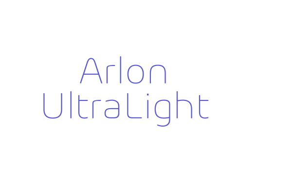 Arlon UltraLight Font