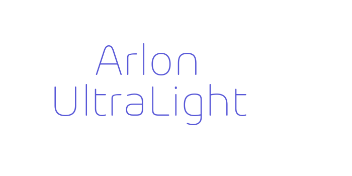 Download Arlon UltraLight Font