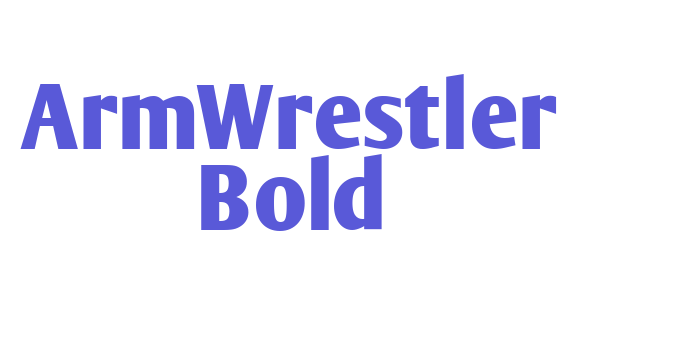 ArmWrestler Bold Font Download