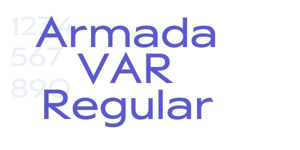 Armada VAR Regular font free