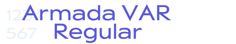 Armada VAR Regular-related font