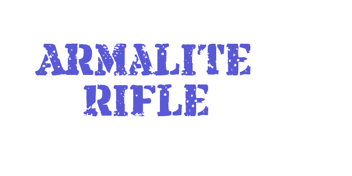 Armalite Rifle Font Download