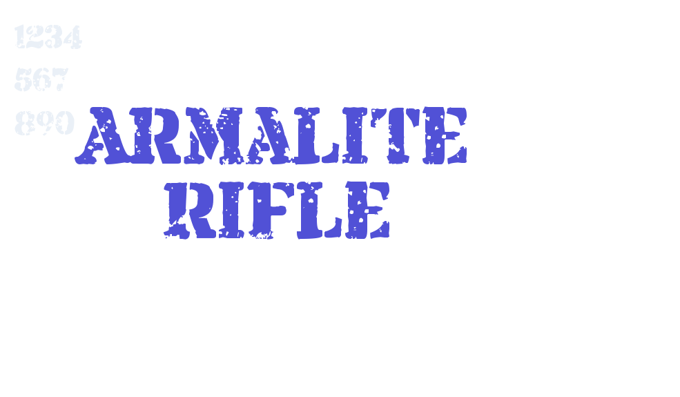 Armalite Rifle-font-download