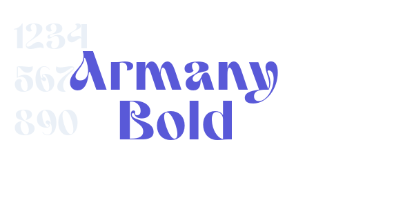 Armany Bold font free