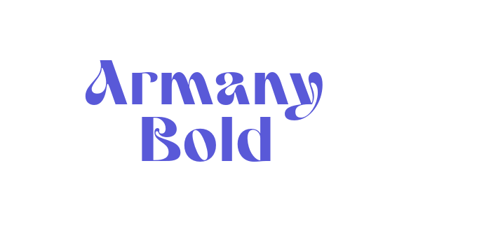 Armany Bold Font Download