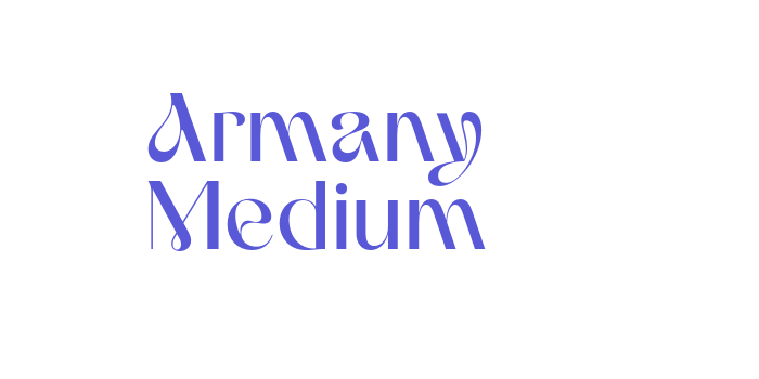 Armany Medium Font Download