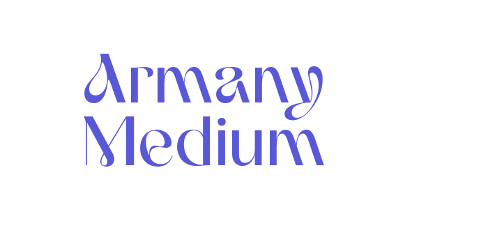 Armany Medium Font