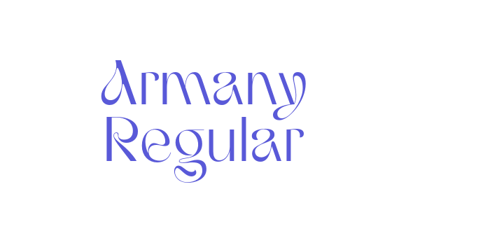 Armany Regular Font Download