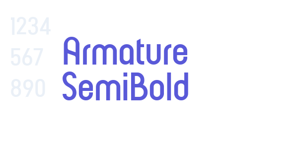 Armature SemiBold font free