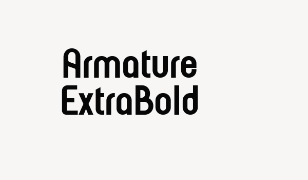 Armature ExtraBold Font