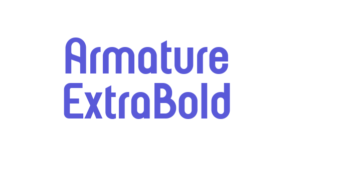 Armature ExtraBold Font