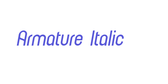 Armature Italic Font Download