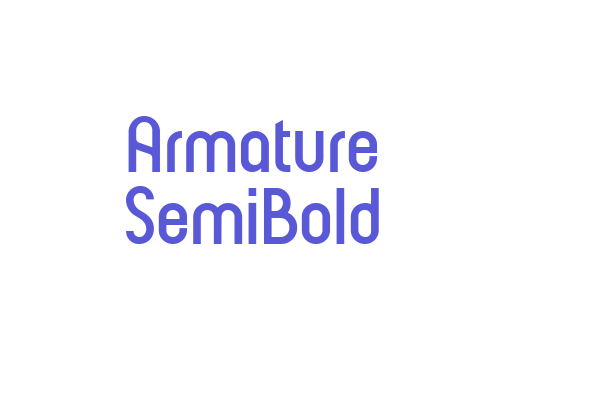 Armature SemiBold Font