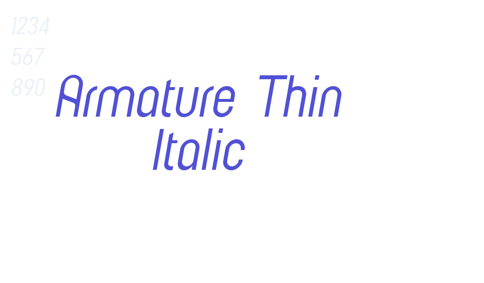 Armature Thin Italic-font-download