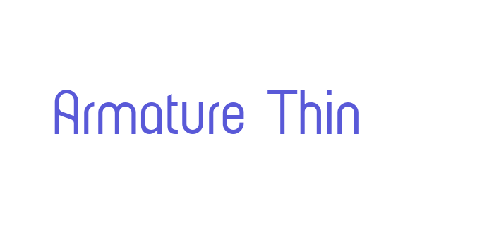 Armature Thin Font Download