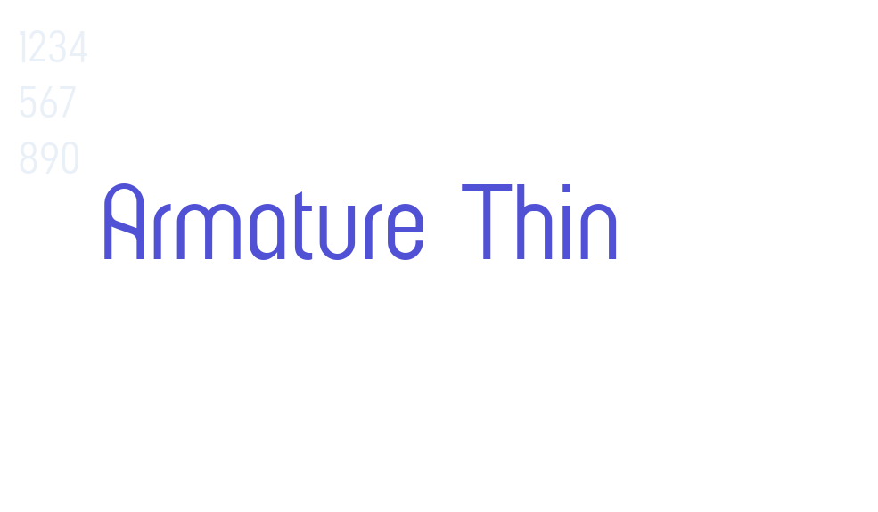 Armature Thin-font-download