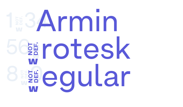 Armin Grotesk Regular Font