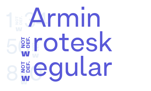 Armin Grotesk Regular Font Download