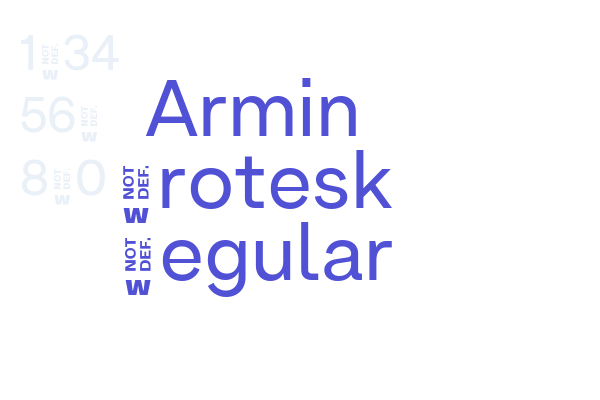 Armin Grotesk Regular