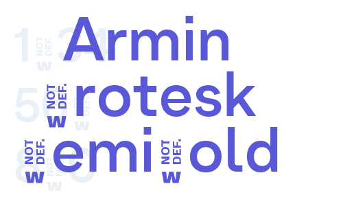 Armin Grotesk SemiBold Font Download